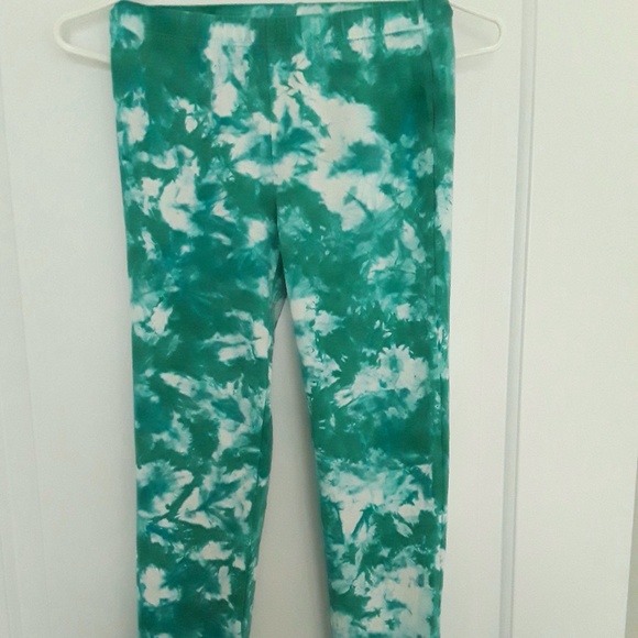 GIRL'S TIE-DYED COTTON LEGGINGS - Picture 1 of 6
